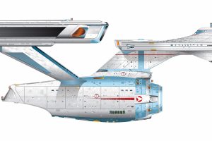Star Trek, USS Enterprise (spaceship), Multiple display, Simple background