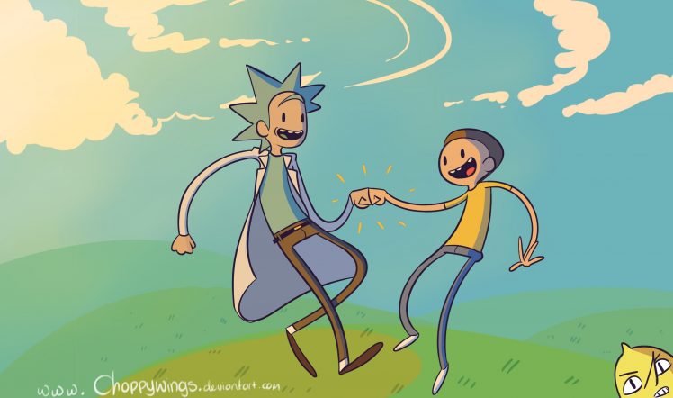 Rick and Morty, Adventure Time, Crossover HD Wallpaper Desktop Background