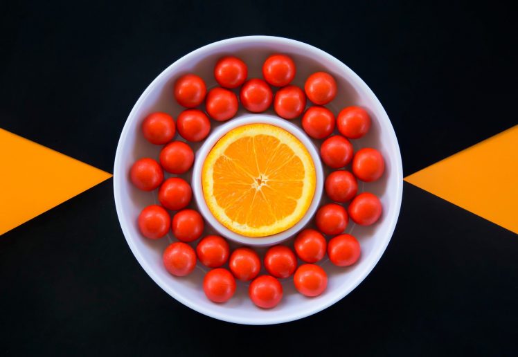 orange (fruit), Minimalism, Food HD Wallpaper Desktop Background