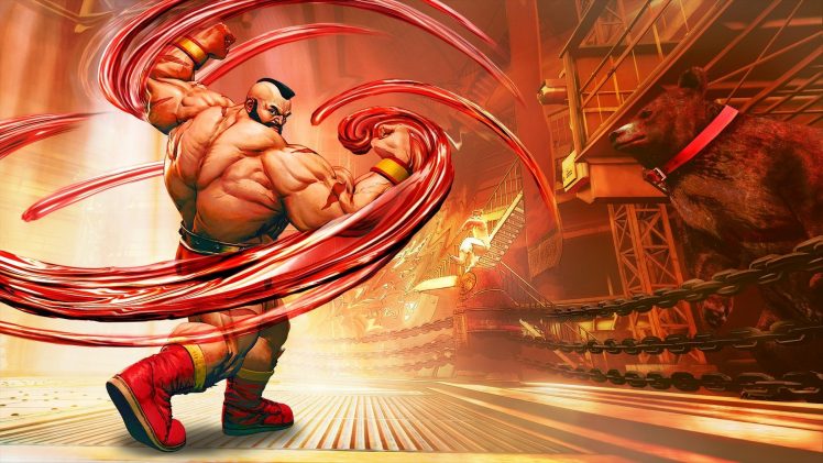 Street Fighter V, Zangief(street fighter), PlayStation 4, Shirtless HD Wallpaper Desktop Background