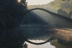 photography, Bridge, Light trails
