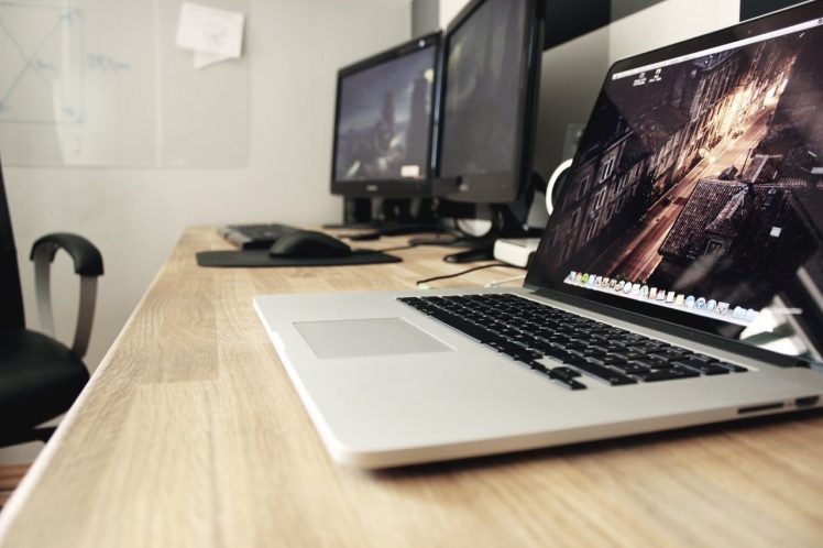 desk, Computer, Laptop, Office HD Wallpaper Desktop Background