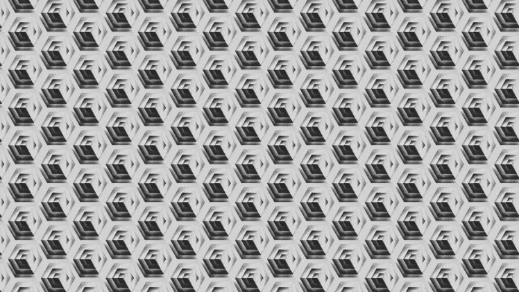 black, White, Cube, Square, Tile, Mirrored HD Wallpaper Desktop Background