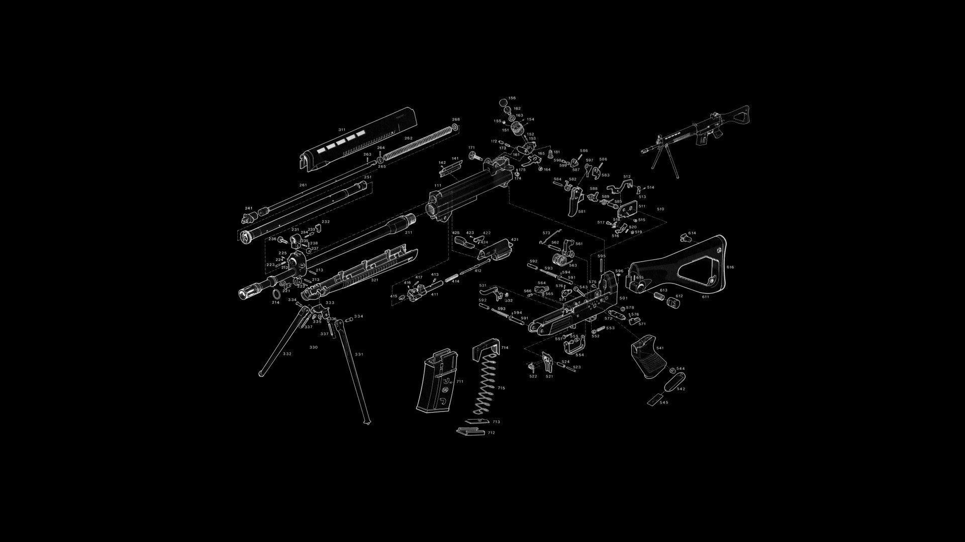 Ar 15 Exploded View High Resolution