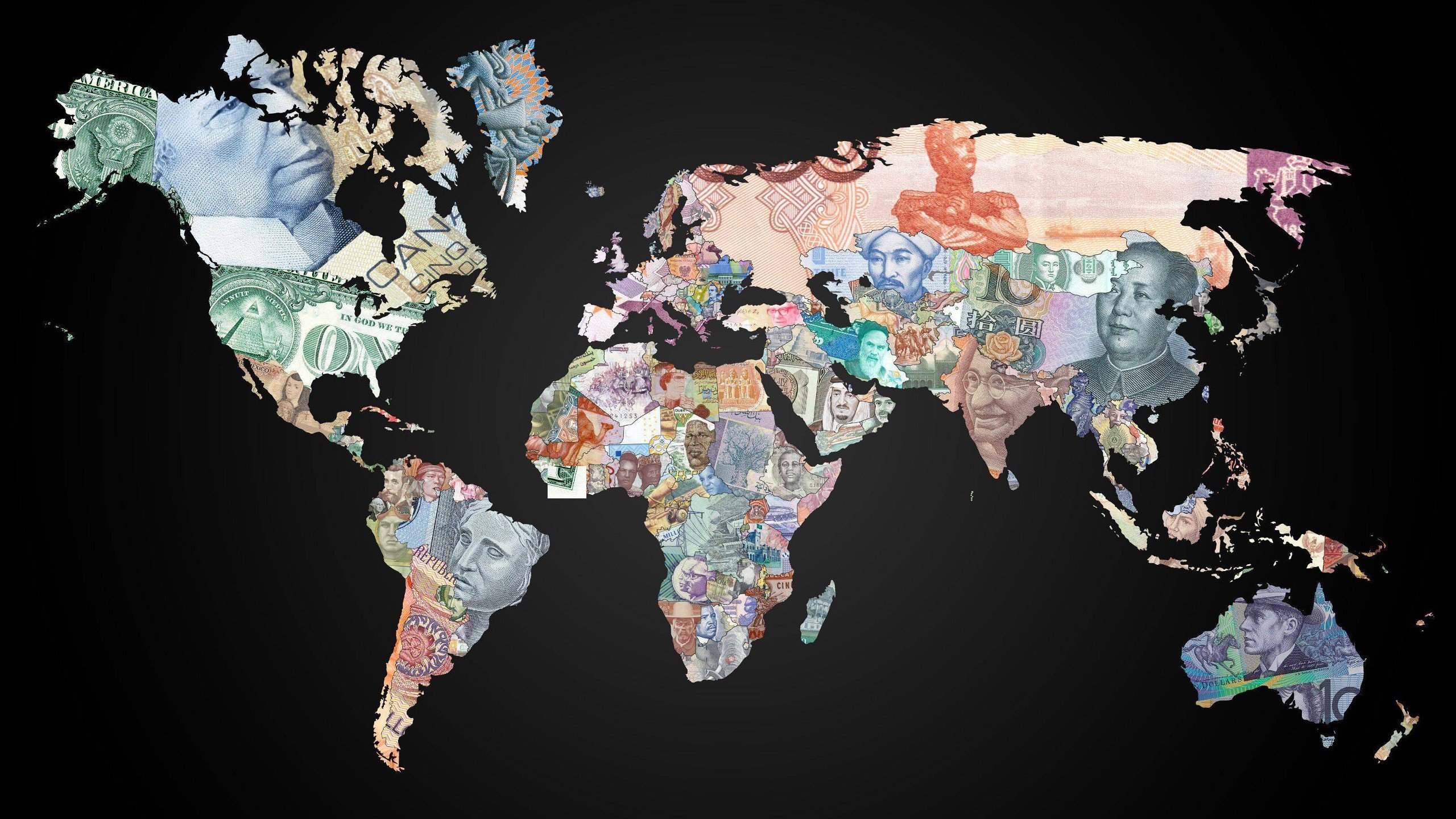 map, Money, Currency Wallpaper