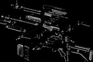 gun, Exploded view diagram, FN FAL