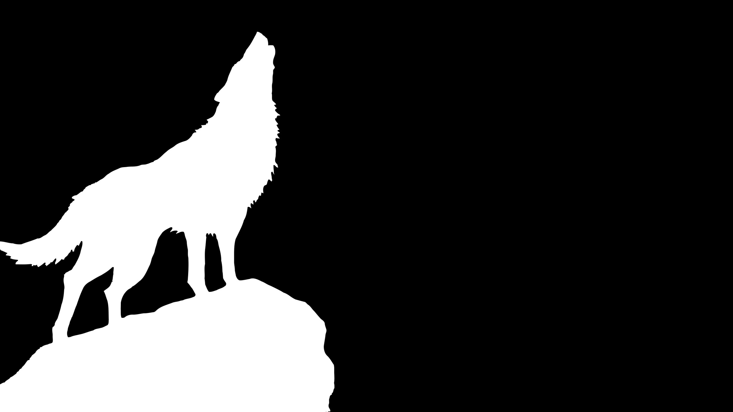 wolf, Outline Wallpaper