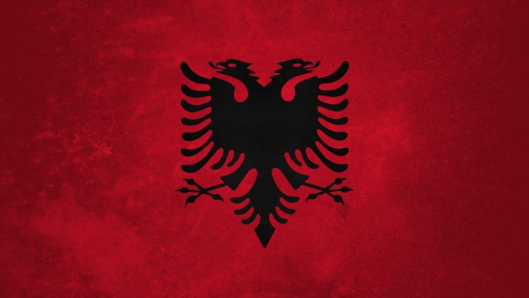 flag, Albania HD Wallpaper Desktop Background