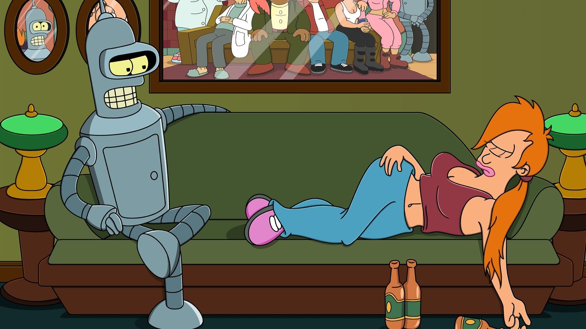 Futurama, Bender, Turanga Leela Wallpaper