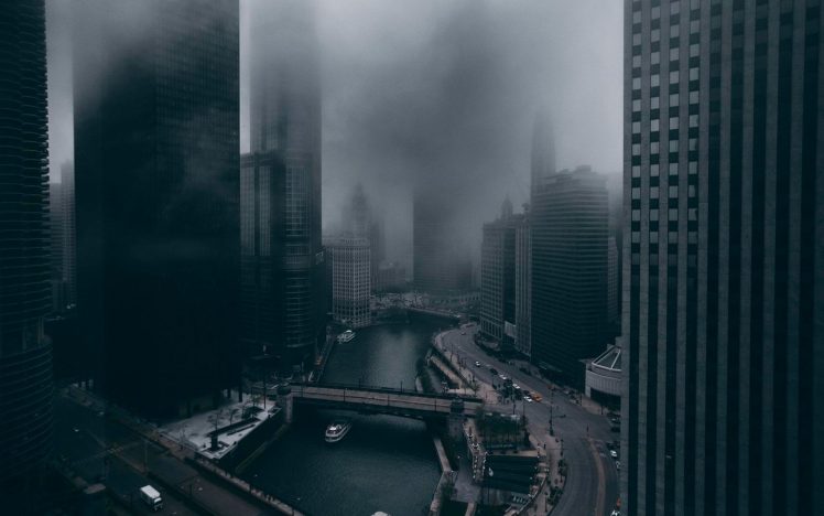city, Skyscraper, Mist, Skyline, Chicago HD Wallpaper Desktop Background