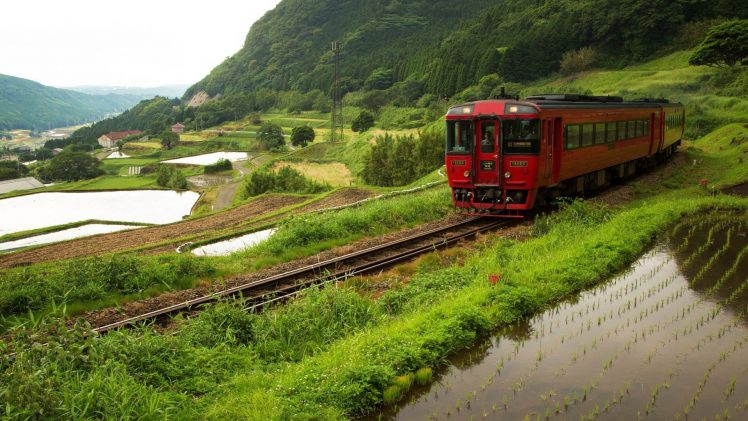 Japan, Train, Railway HD Wallpaper Desktop Background