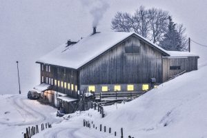 Austria, Cabin, Snow