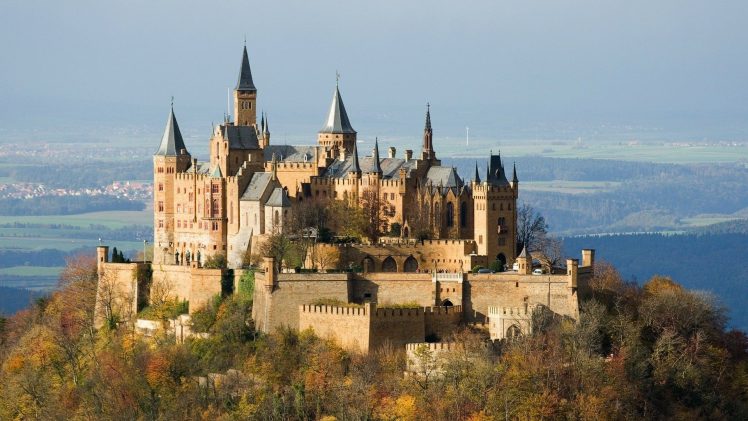 castle, Hohenzollern, Germany, Baden württemberg, Hechingen HD Wallpaper Desktop Background