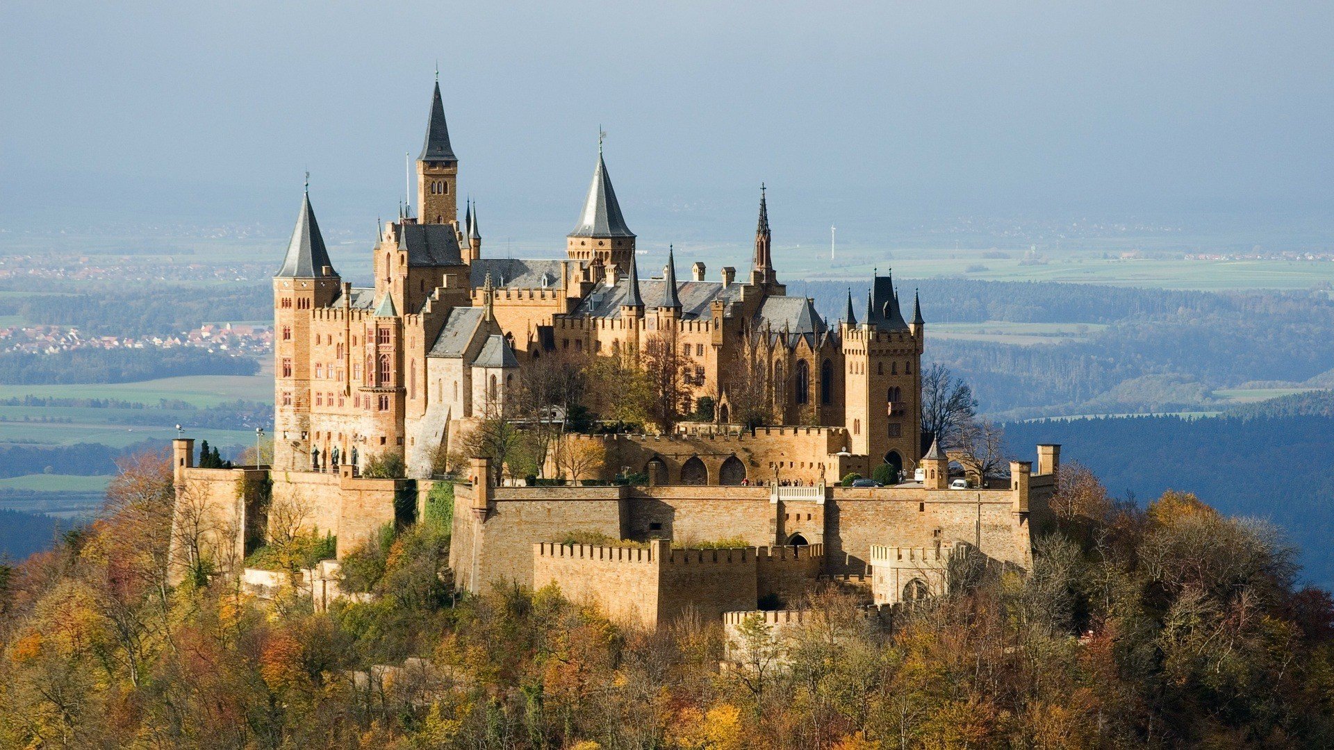 castle, Hohenzollern, Germany, Baden württemberg, Hechingen Wallpaper