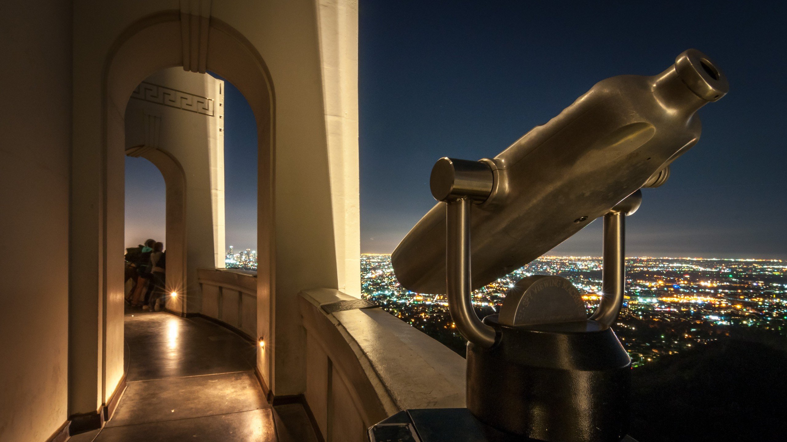 observatory, Los Angeles, Night Wallpaper