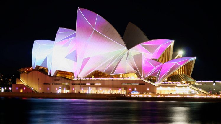 Sydney, Sydney Opera House, Night HD Wallpaper Desktop Background
