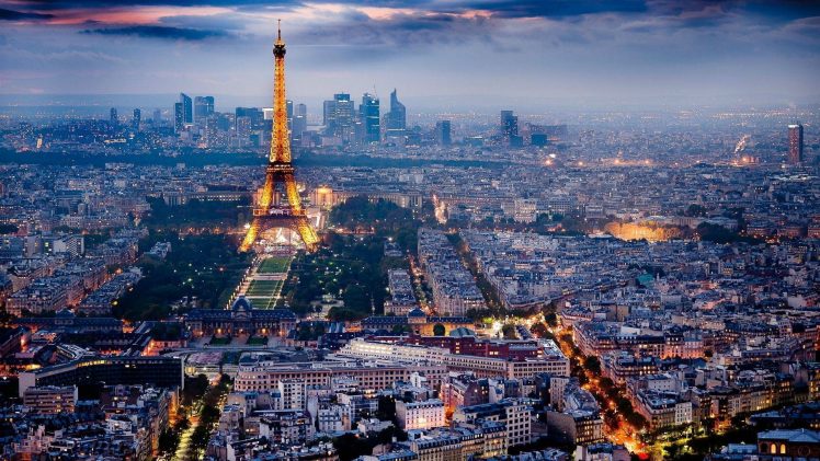 Paris, Eiffel Tower, Panoramas HD Wallpaper Desktop Background