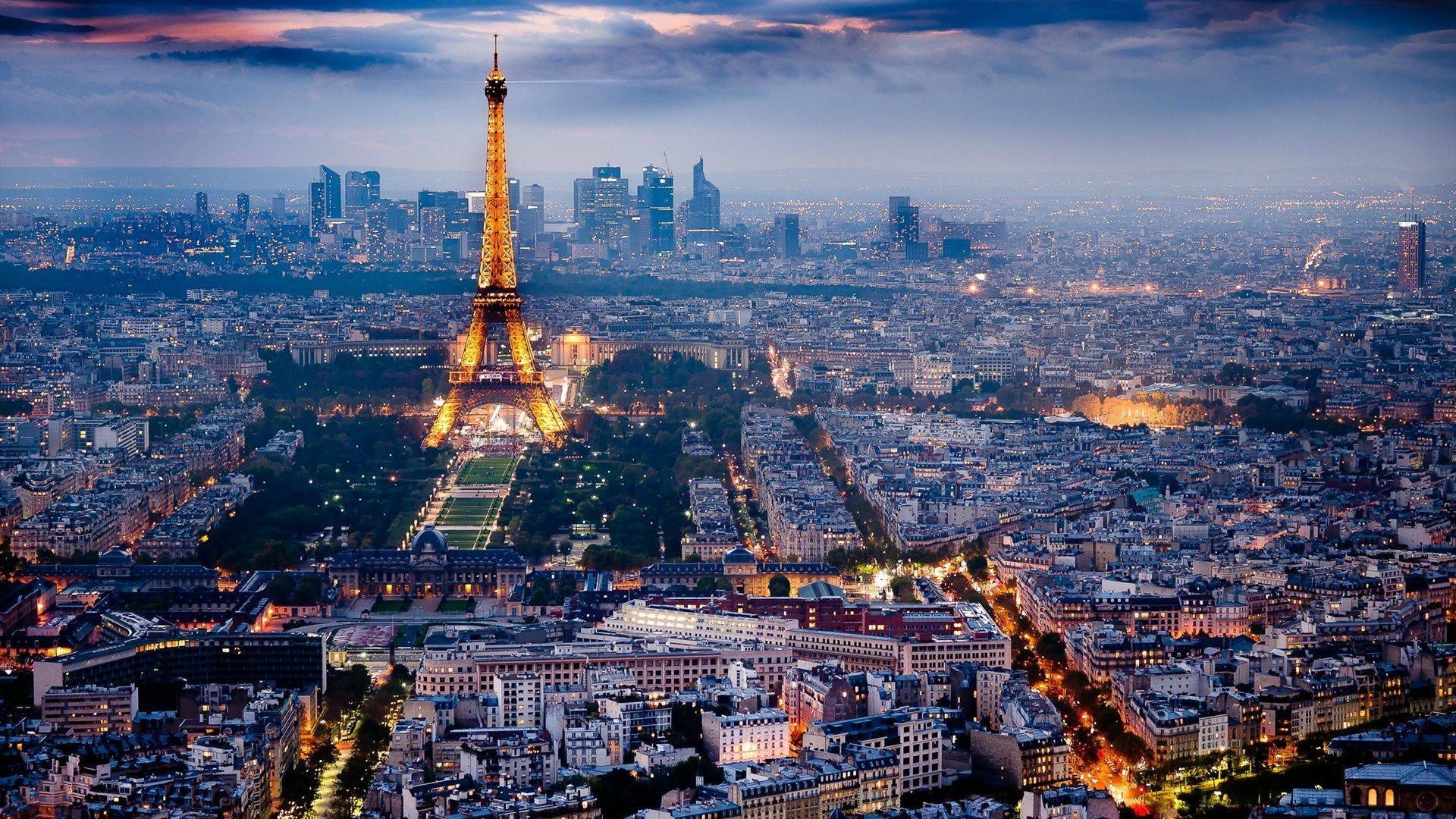 Paris, Eiffel Tower, Panoramas Wallpaper