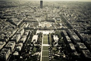 Paris, Aerial view, Tour Montparnasse, Hotel des Invalides