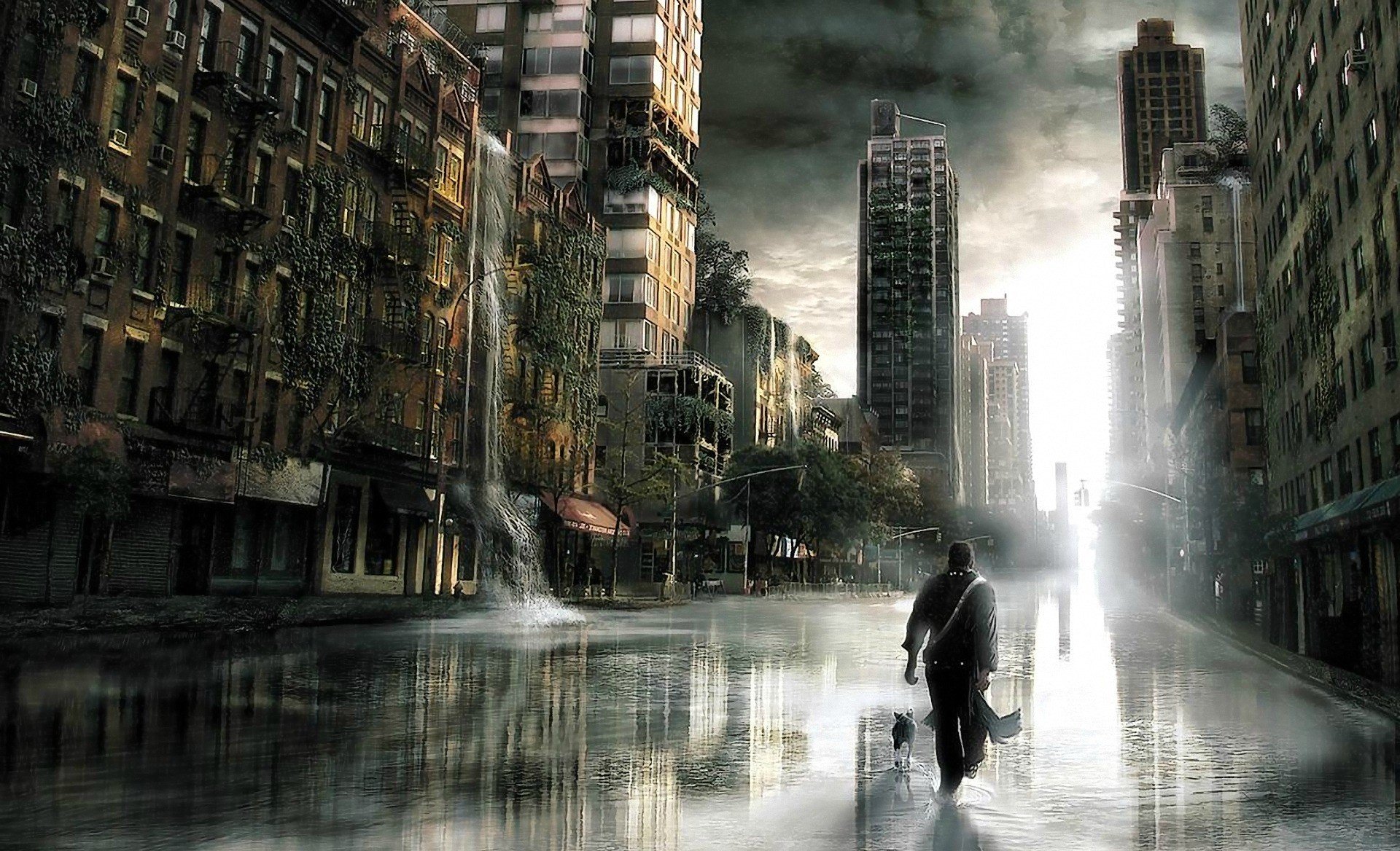 apocalyptic, I Am Legend, Water Wallpaper
