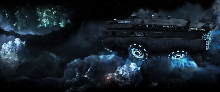 spaceship, Science fiction HD Wallpaper Desktop Background