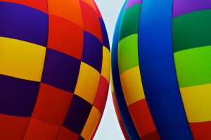 colorful, Minimalism, Square, Hot air balloons