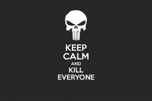 The Punisher, Keep Calm and..., Minimalism, Gray
