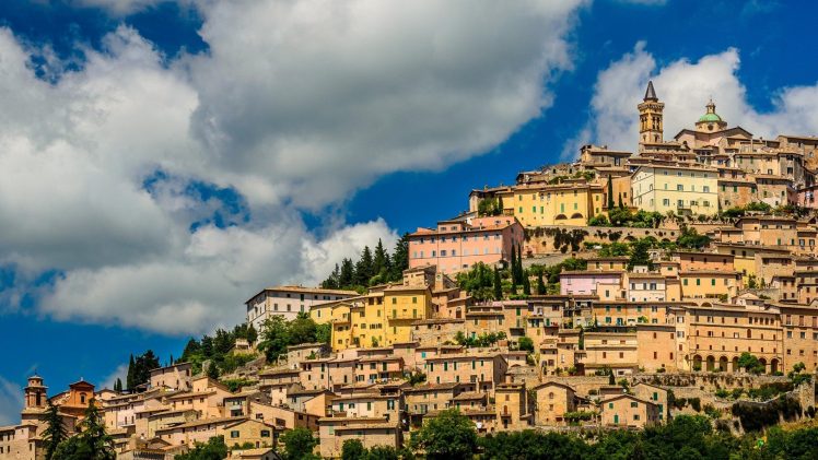cityscape, Architecture, Trevi, Italy, Town HD Wallpaper Desktop Background
