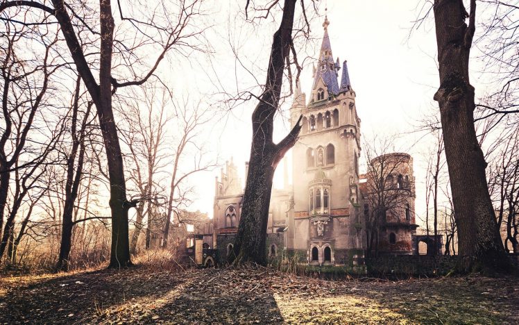 old, Old building, Architecture, Trees, Gothic architecture, Abandoned HD Wallpaper Desktop Background