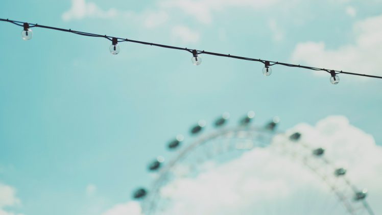 ferris wheel, London, London Eye HD Wallpaper Desktop Background