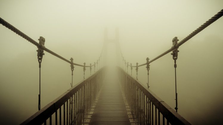 mist, Bridge HD Wallpaper Desktop Background