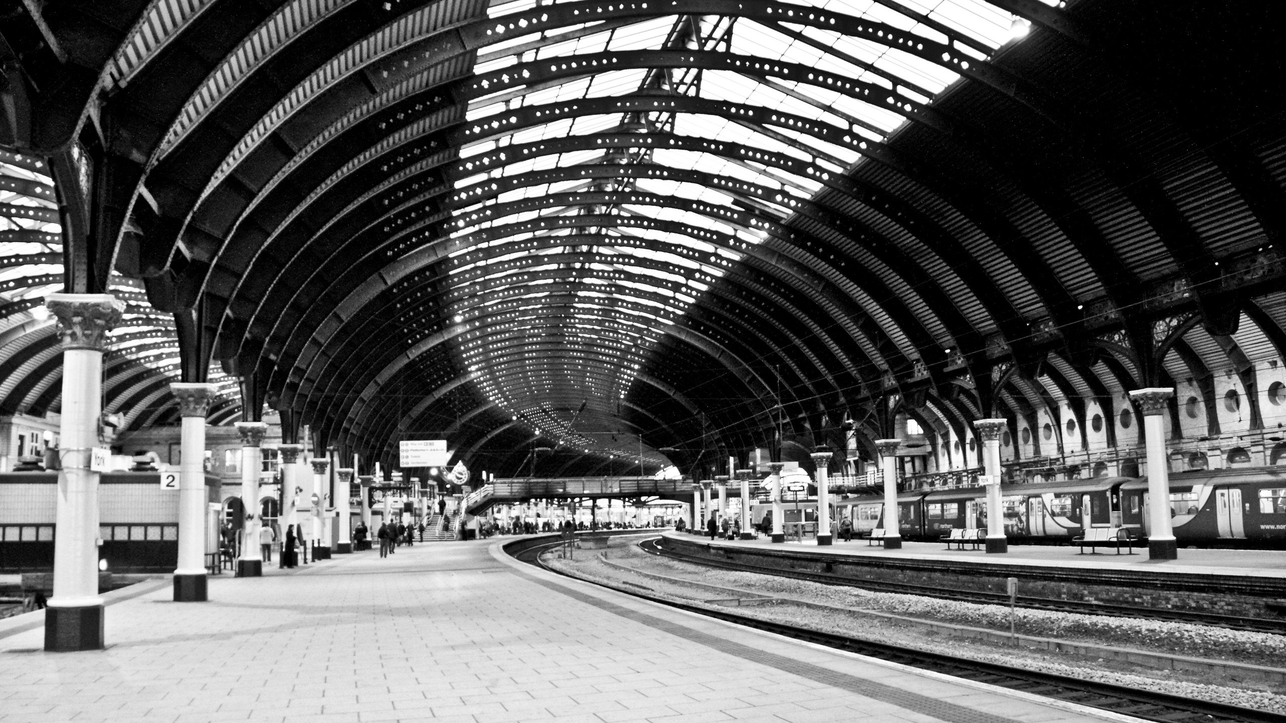 train station, York, England Wallpaper