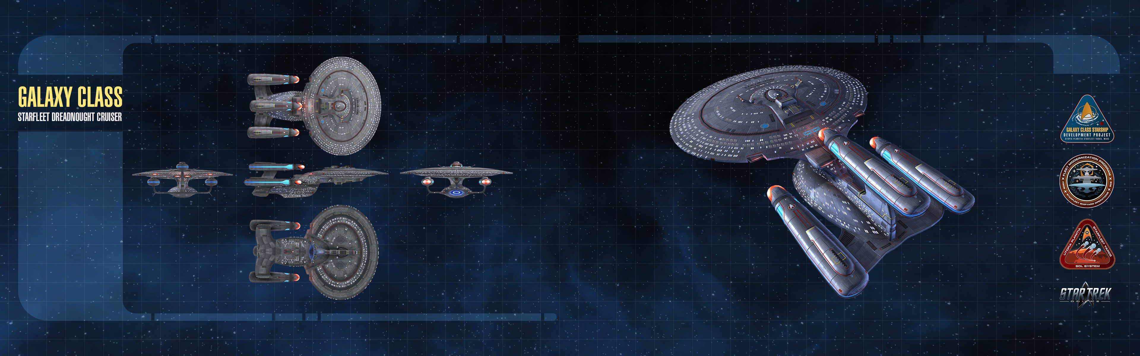 Star Trek, Spaceship, Multiple display Wallpaper