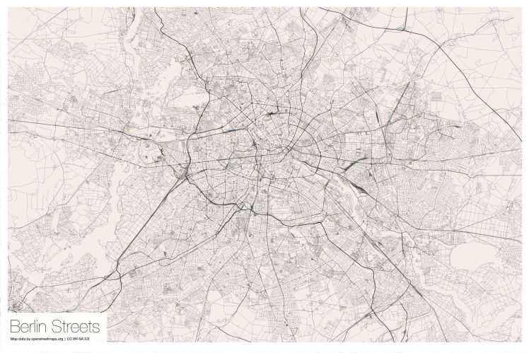 Berlin, Map HD Wallpaper Desktop Background