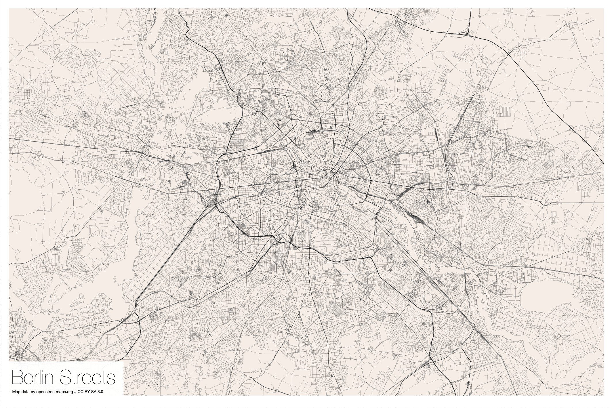 Berlin, Map Wallpaper