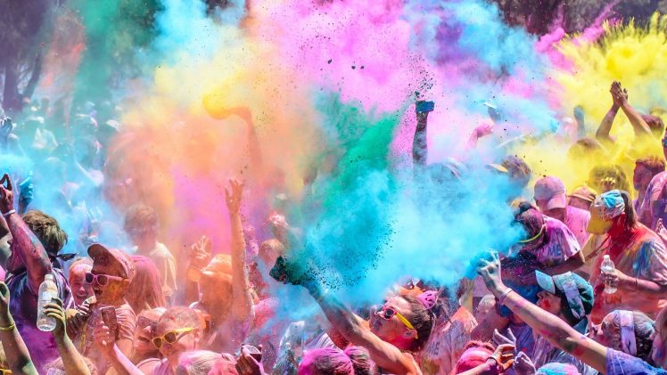 photography, Colorful, Powder, People HD Wallpaper Desktop Background