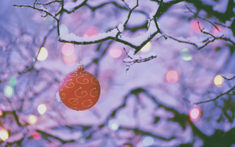 Christmas ornaments HD Wallpaper Desktop Background