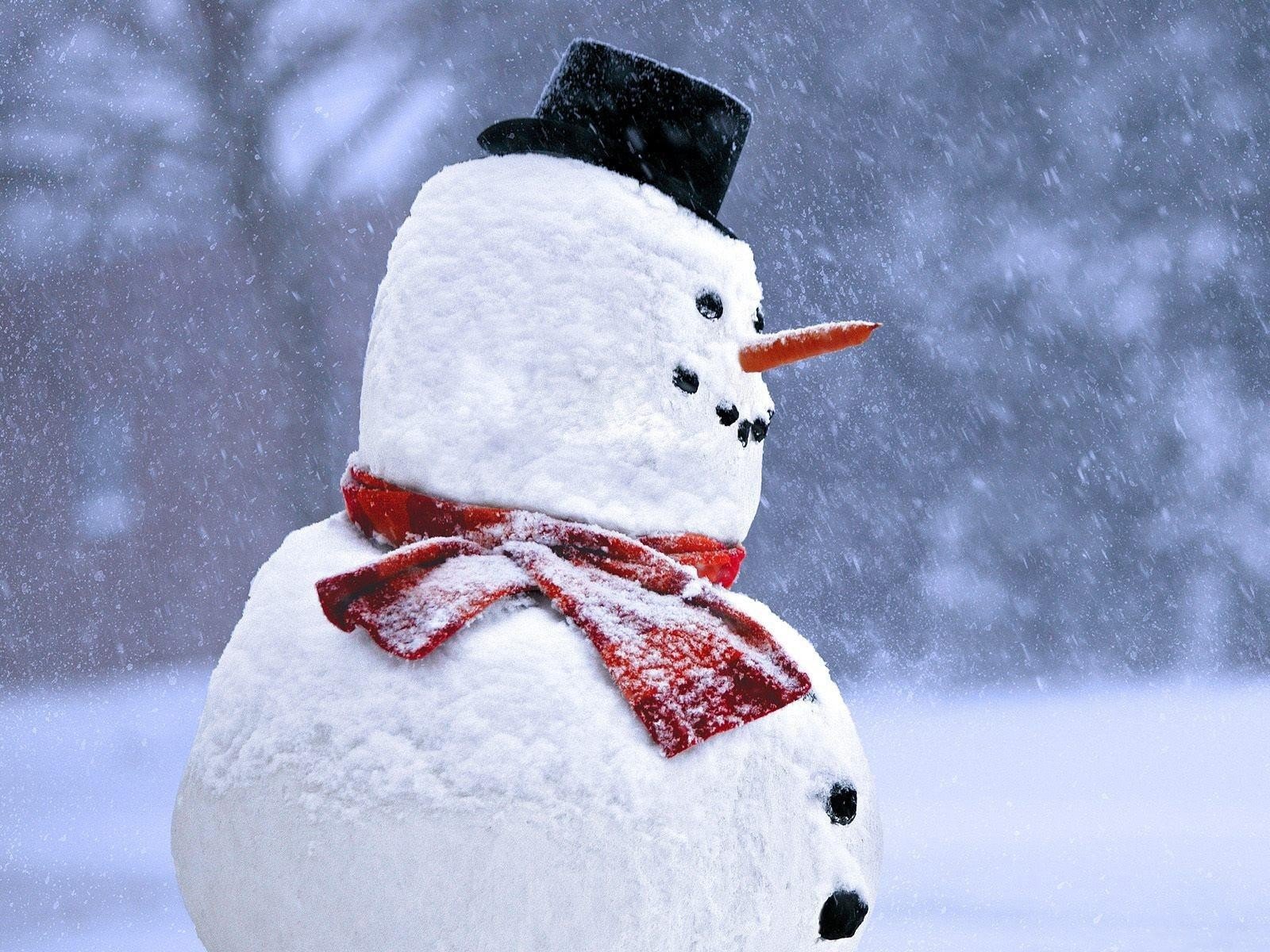 snow, Snowmen Wallpaper