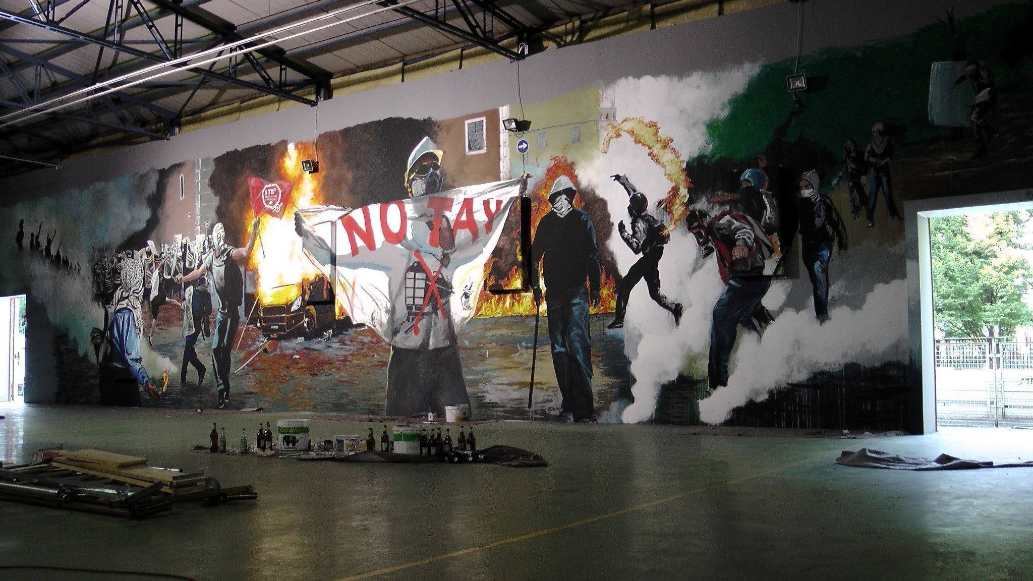 noTAV, Danslarue, Riot Wallpaper