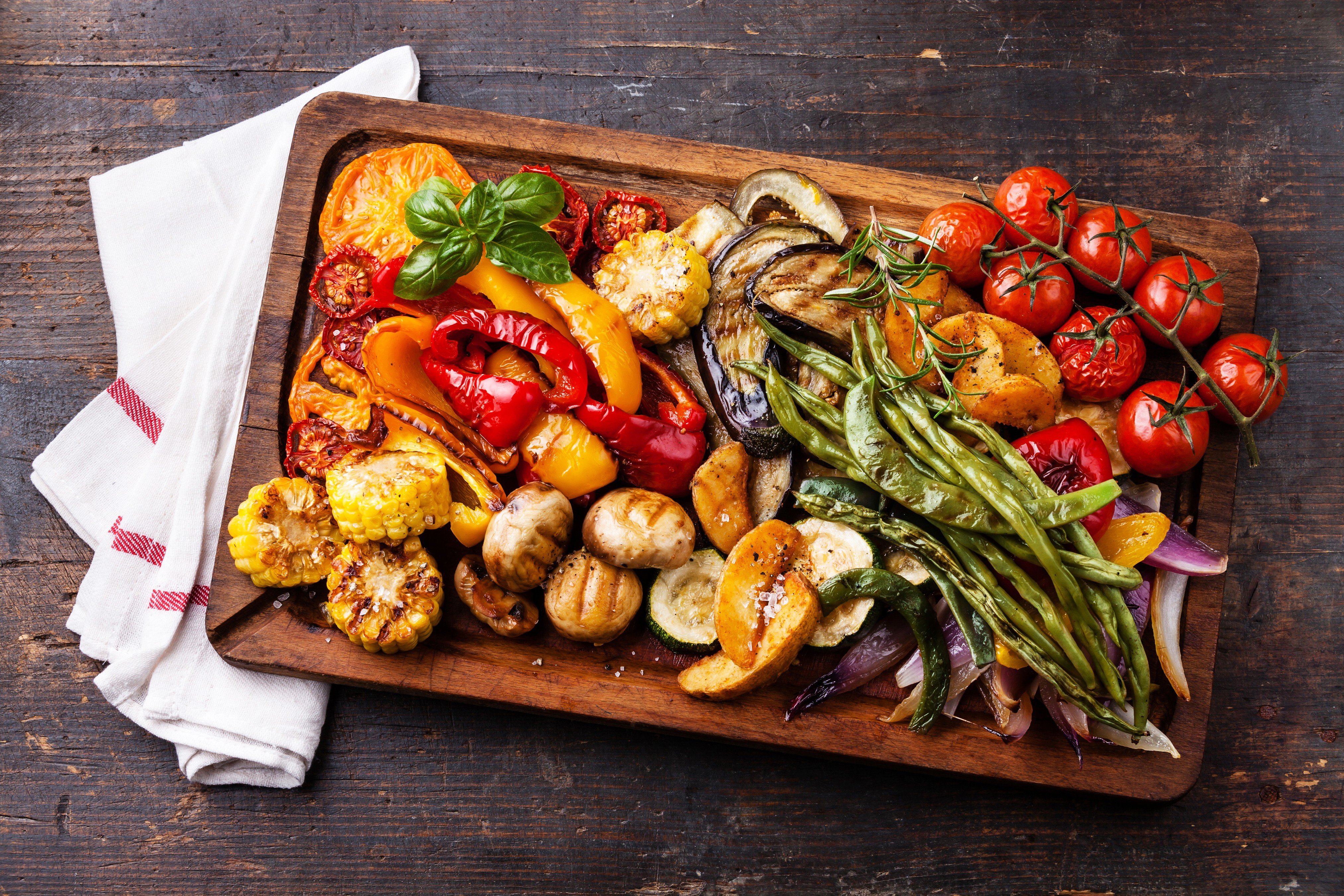 food, Pepper, Tomatoes, Eggplant Wallpaper