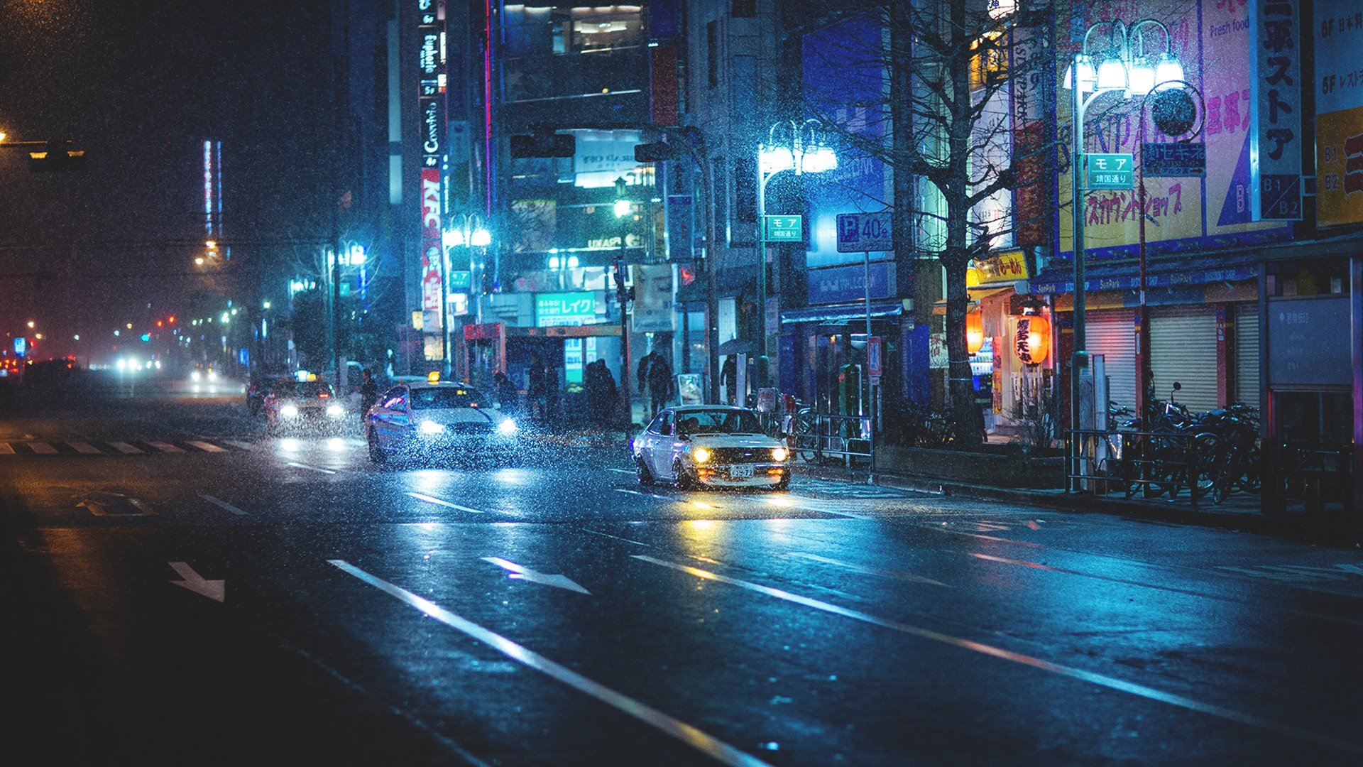 street, City, Japan Wallpaper