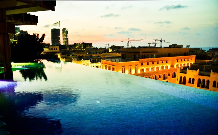 Beirut, City, Rooftops, Swimming pool HD Wallpaper Desktop Background