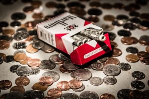 marlboro, Cigarettes, Coins, Money