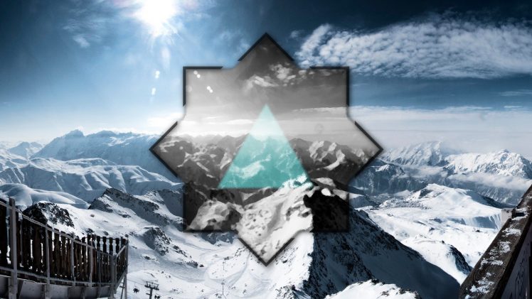 snow, Mountain, Polyscape HD Wallpaper Desktop Background