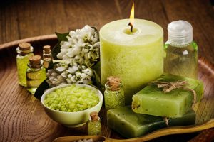 decorations, Candles, Soap, Green