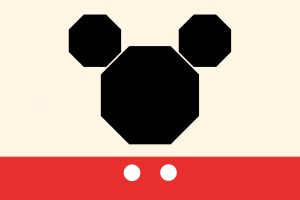 Mickey Mouse, Simple, Simple background, Minimalism