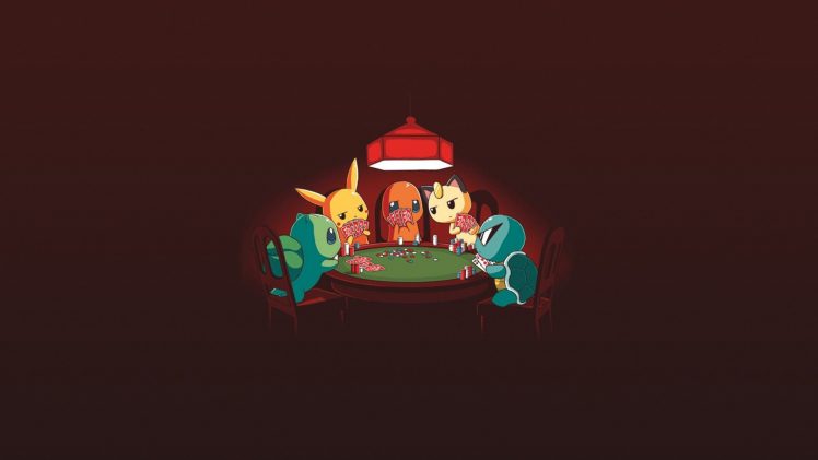 Pokemon Poker Bulbasaur Pikachu Meowth Squirtle