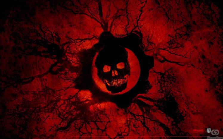 skull, Gears of War HD Wallpaper Desktop Background