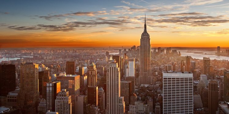 New York City, Empire State, Sunrise HD Wallpaper Desktop Background