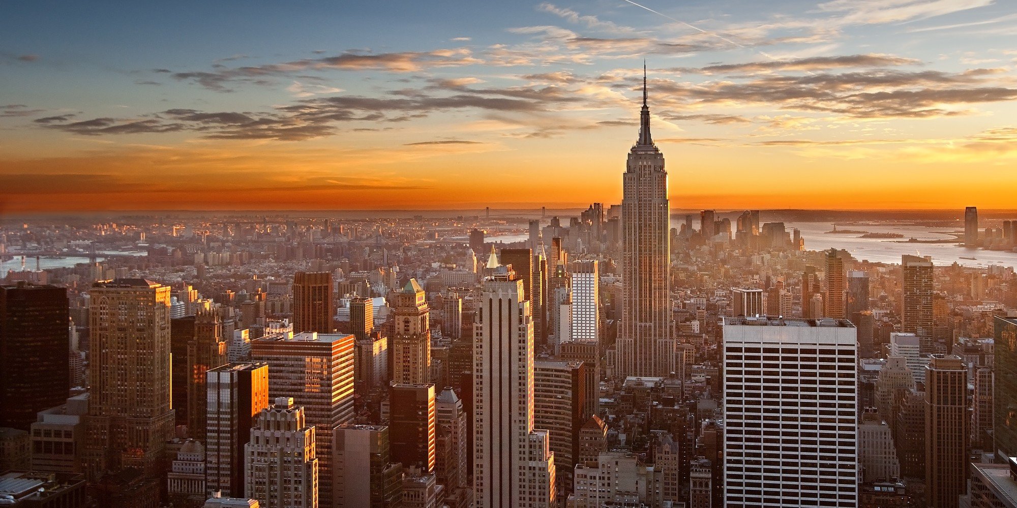 New York City, Empire State, Sunrise Wallpapers HD / Desktop and Mobile